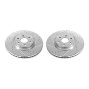 Power Stop 10-16 Cadillac SRX Front Evolution Drilled & Slotted Rotors - Pair