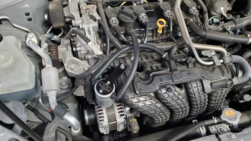 J&L 19-25 Nissan Altima 2.5L Oil Separator 3.0 Passenger Side - Clear Anodized