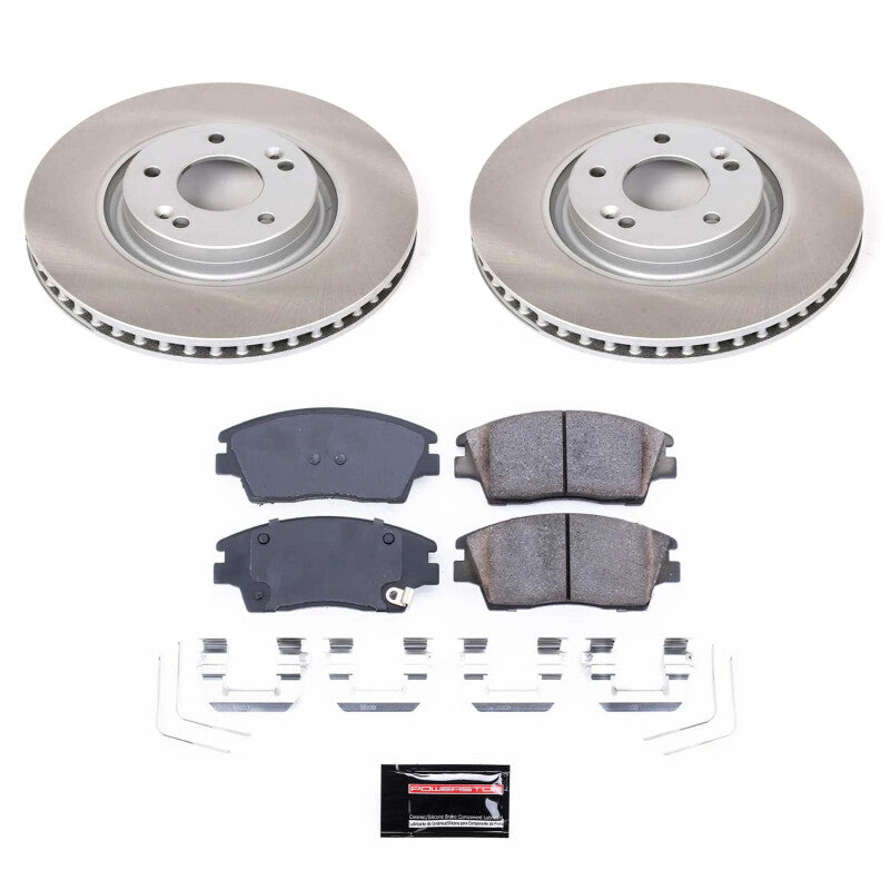 Power Stop 17-22 Kia Sportage Front Semi-Coated Rotor Kit