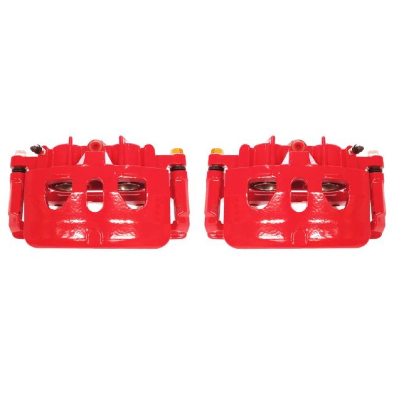 Power Stop 13-17 Ford Explorer Front Red Calipers w/Brackets - Pair
