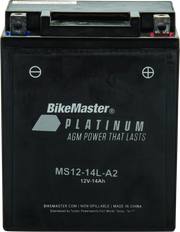 BikeMaster AGM Battery - MS12-14L-A2