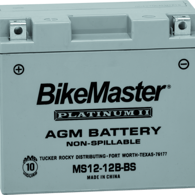 BikeMaster AGM Battery - MS12-12B-BS
