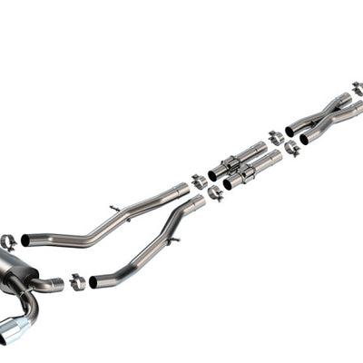 Borla 23-24 Nissan Z 2.5in S-Type Cat Back Exhaust 4.5in Tip - Stainless Steel Tips