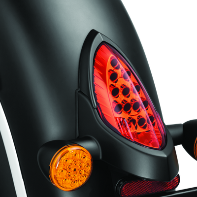 Kuryakyn Tail Light Top Trim Satin Black