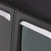 AVS 07-18 Jeep Wrangler Ventshade Front & Rear Window Deflectors 4pc - Chrome