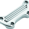 Bikers Choice 74-Up Chrome Finned Handlebar Clamp
