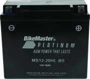 BikeMaster AGM Battery - MS12-20HL-BS