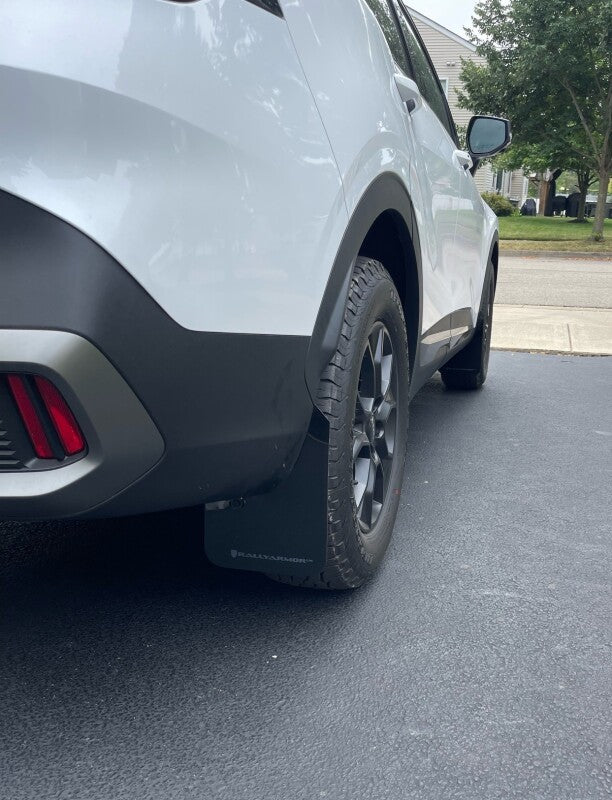Rally Armor 23-25 Kia Sportage Black UR Mud Flap w/ Metallic Black Logo