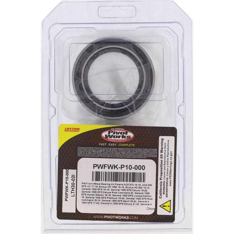 Pivot Works 11-13 Polaris Sportsman 550 Front Wheel Bearing Kit