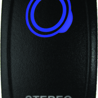 DragonFire Racing Lighted Switch Stereo On/Off Blue