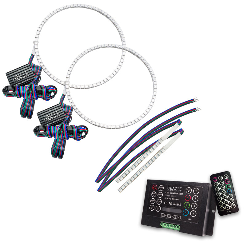 Oracle 21-22 Ford Bronco Headlight Halo Kit w/DRL Bar - Base Headlights -w/2.0 Controller