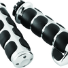 Kuryakyn Premium ISO Grips With Throttle Boss Dual Cable Chrome