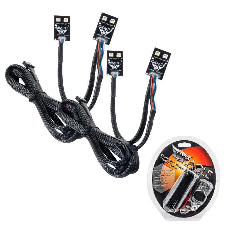 Oracle 2021 Ford Bronco Sport RGB+W Headlight DRL + Halo - ColorSHIFT w/ RF Controller