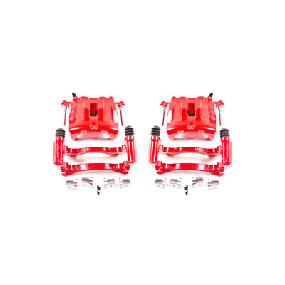 Power Stop 99-04 Jeep Grand Cherokee Front Red Calipers w/Brackets - Pair