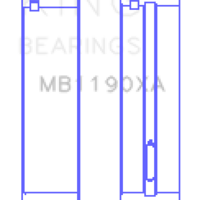 King Engine Bearings Mercedes Benz Om611.960/981/821/962/966 (Size +0.25mm) Main Bearing Set