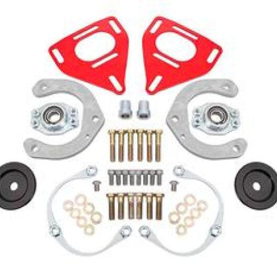 BMR 16-24 Chevrolet Camaro Caster Camber Plates (Coil-Over Only) - Red