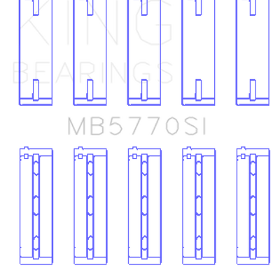 King Engine Bearings Nissan Vk45Dd/E/Vk50Ve/Vk56DE/Vd (Size +0.75mm) Main Bearing Set