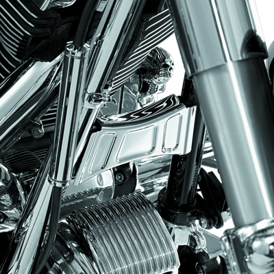 Kuryakyn Downtube Cross Brace Cover 99-13 Touring Chrome