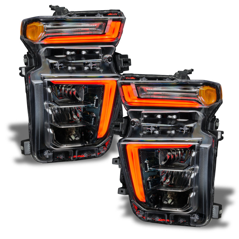 Oracle 2021 Chevy Silverado HD 2500/3500 RGB+W Headlight DRL Upgrade Kit ColorSHIFT 2