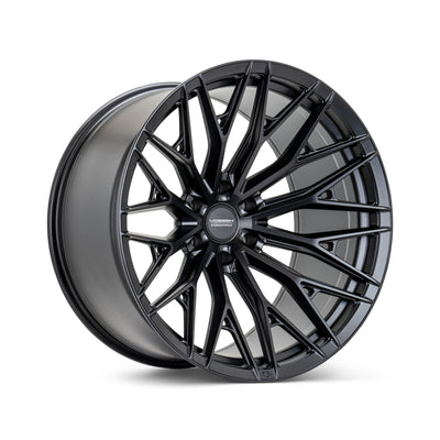 Vossen HFX-6 22x10 - 8x180 - ET-18 - Super Deep Face - 124.3 - Satin Black Wheel
