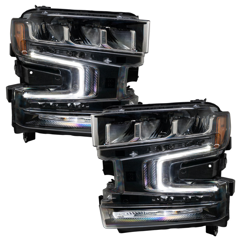 Oracle 19-21 Chevy Silverado 1500 RGB+W Headlight DRL Kit - ColorSHIFT w/o Controller