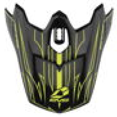 EVS T3 Pinner Visor - Black/ Hiviz Yellow