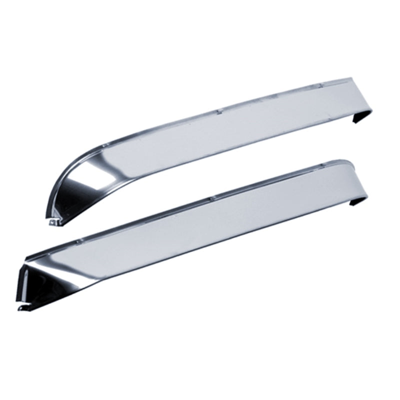 AVS 80-96 Ford Bronco Ventshade Extra Wide 2pc - Stainless
