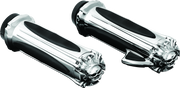 Kuryakyn Premium Zombie Grips With Throttle Boss Throttle-By-Wire Chrome