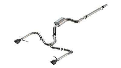 Borla 22-25 Volkswagen Jetta GLI S-type Cat-Back Exhaust w/ 5in Black Chrome Tips