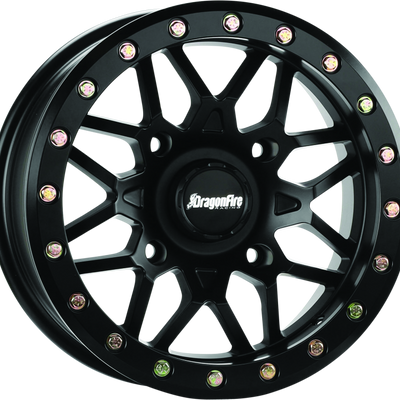 DragonFire Racing Typhon Wheel 15X10 4/137 5+5 +0 Machined Black