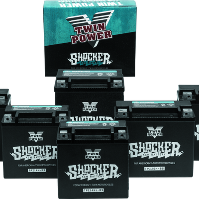 Twin Power YTX-14 Shocker Battery Replaces H-D 65948-00 220 CCA