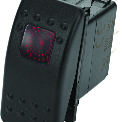 DragonFire Racing Lighted Switch On/Off Rocker Switch Red Lite