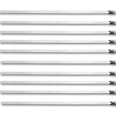 Vibrant SS Cable Ties 7.5in Long (10 cable ties / Pack)