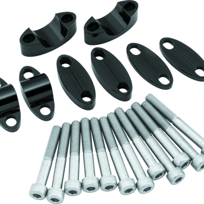 BikeMaster Aluminum Handlebar Riser 1in - Black