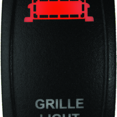 DragonFire Racing Lighted Switch Grill Light On/Off Red
