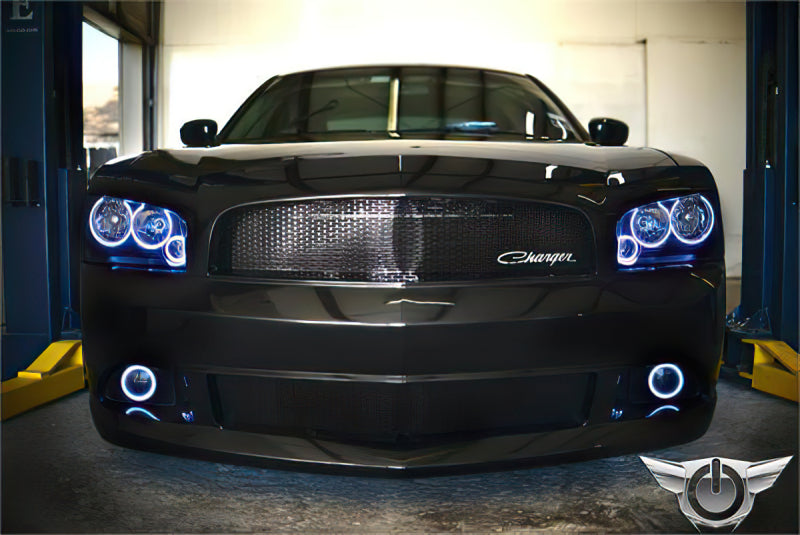 Oracle Dodge Charger 05-10 Triple Ring Halo Kit - ColorSHIFT w/ Simple Controller