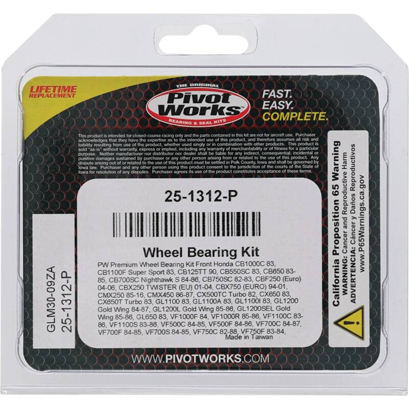 Pivot Works Premium Wheel Bearing