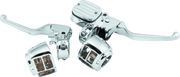 Bikers Choice 96-06 Big Twin 96-03 XL With 9/16 Bore Master Cylinder Chrome Handlebar Control Kit
