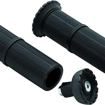 Kuryakyn Riot Universal Grips 7/8in Satin Black
