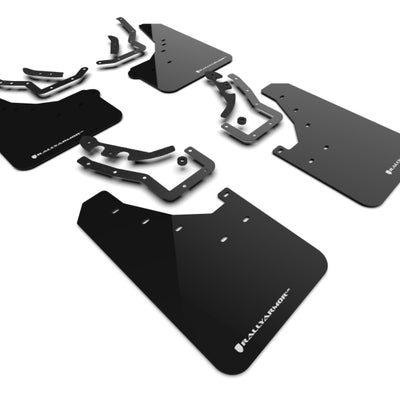 Rally Armor 24-25 Toyota Tacoma Gen 4 Black UR Mud Flap w/White Logo