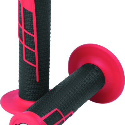 ProTaper Clamp-On 1/2 Waffle Grip - Red/Black