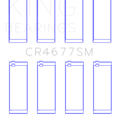 King Engine Bearings Opel 1.6 Turbo A16LET A16NET Z16LET (Size +0.50mm) Connecting Rod Bearing Set