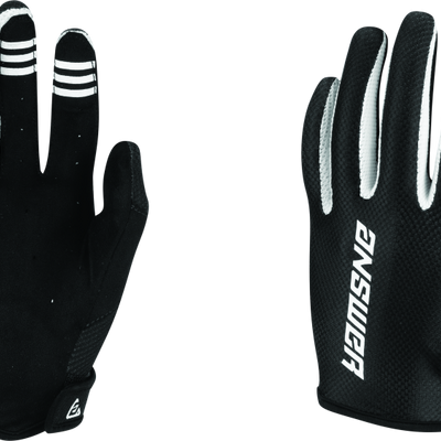 Answer Ascent Glove Black/White Womens - Large
