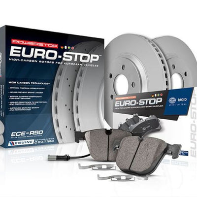 Power Stop 10-15 Jaguar XF Rear Euro-Stop Brake Kit
