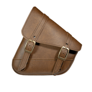 Willie & Max HD Softails, Yam Rd Stars, Kaw Vulcan 900, Suz C50 Brass Monkey Swingarm Bag - Brown