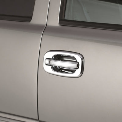 AVS 99-06 Chevy Tahoe (w/o Passenger Keyhole) Door Handle Covers (4 Door) 8pc Set - Chrome