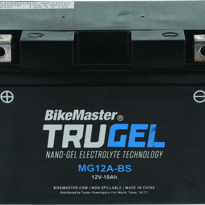 BikeMaster TruGel Battery - MG12A-BS