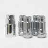 Wheel Mate 14x1.50 Monster Lug Satin Silver Locking Lug Nut  - Set of 4