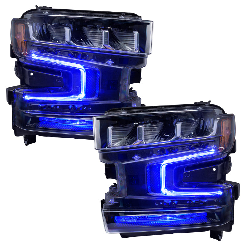 Oracle 19-21 Chevy Silverado 1500 RGB+W Headlight DRL Kit - ColorSHIFT w/o Controller