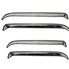 AVS 07-18 Jeep Wrangler Ventshade Front & Rear Window Deflectors 4pc - Chrome